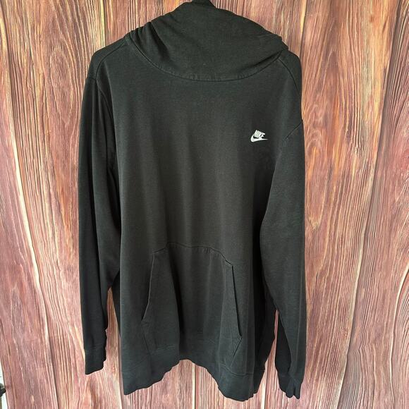 Preowned Nike Funnel Neck Hoodie 3X Black - Picture 1 of 11